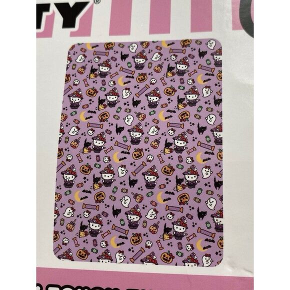 Hello Kitty Halloween Witchy Kitty 50 x 70" Purple Throw Blanket Ghost Bats NEW - Picture 2 of 13
